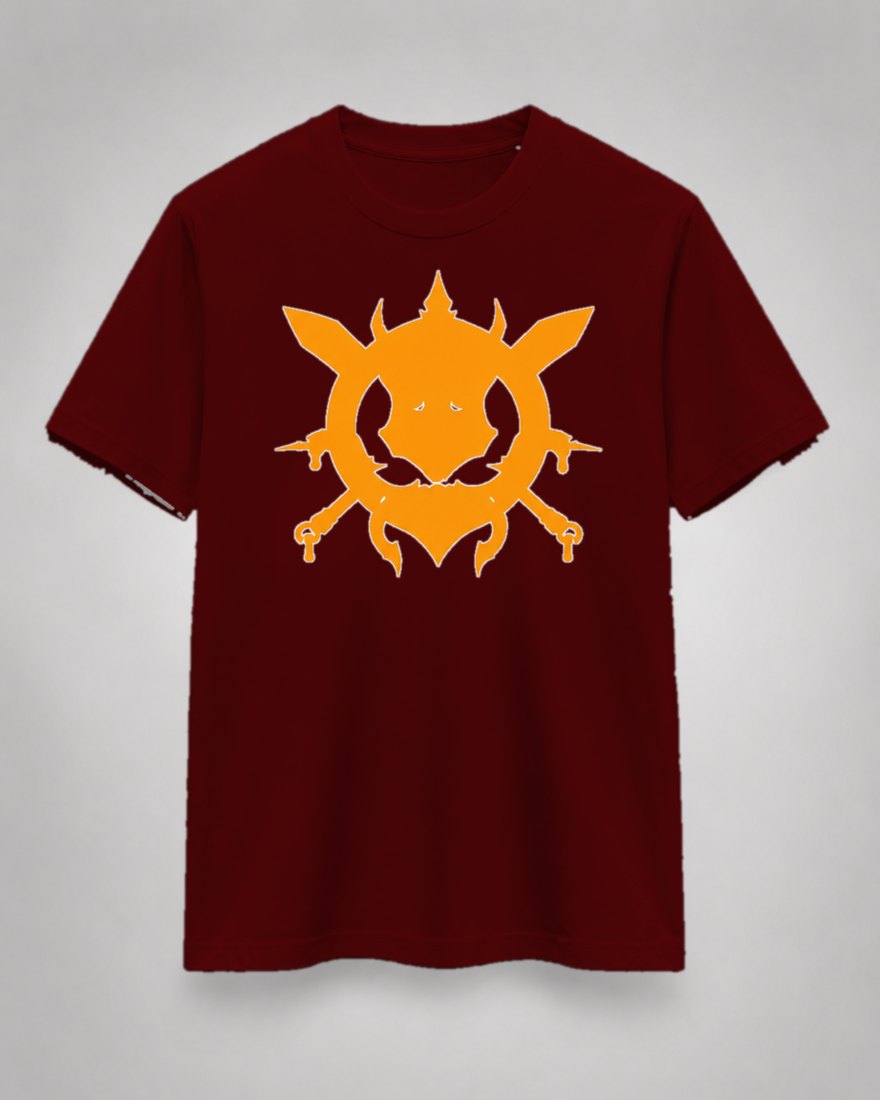 Emblem T-Shirt — burgundy, The Battle Club merch