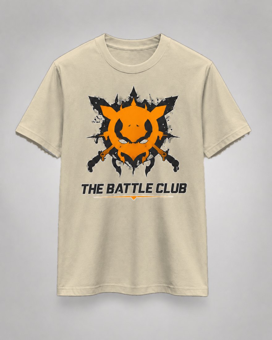 Emblem Splash T-Shirt — The Battle Club — sand